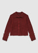 Bouclé-Strickjacke mit Knöpfen - XL