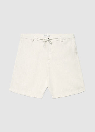 Linen blend bermuda shorts