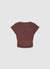T-shirt con arricciatura e applicazione floreale