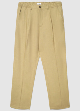 Pantaloni wide leg in misto lino