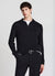 Ribbed polo shirt with zip
