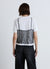 T-shirt con top in pizzo sovrapposto