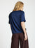 Einfarbiges Satin-ähnliches T-Shirt