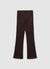 High-waisted bootcut trousers with double button fastening