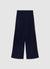 Pantaloni palazzo in maglia con profili