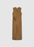 Langes, drapiertes Kleid mit Ring