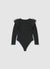 Tulle bodysuit with sparkling ruffles effect
