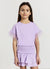 T-shirt maniche con piume