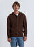 Cardigan in maglia a costine con bottoni