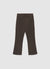 Solid-colour cropped flare jeans