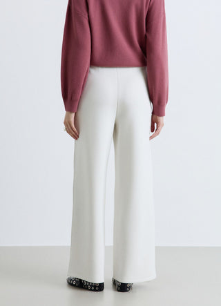 Palazzo trousers with drawstring