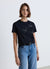 T-shirt con fiori applicati