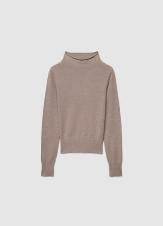 T-shirt with a high collar