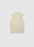Gilet in maglia traforata effetto luccicante