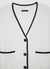 Cardigan with contrasting trims and buttons