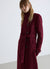 Cappotto lungo con collo alto e cintura