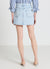 Gonna mini in denim con strass