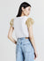 T-shirt maniche tulle
