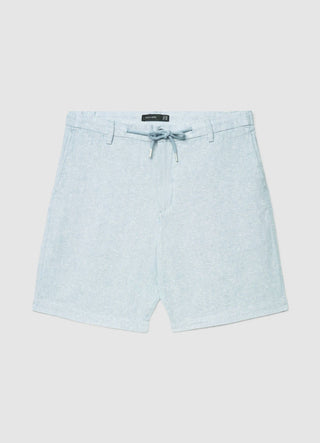 Linen blend bermuda shorts