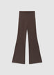 Leggings a zampa a tinta unita - XS