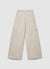 Jeans palazzo cargo con coulisse e tasche