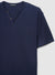T-shirt serafino a tinta unita