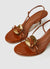 Metallic application sandals