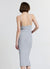 Geripptes langes Kleid