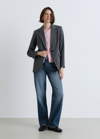Jeans palazzo wide leg a cinque tasche