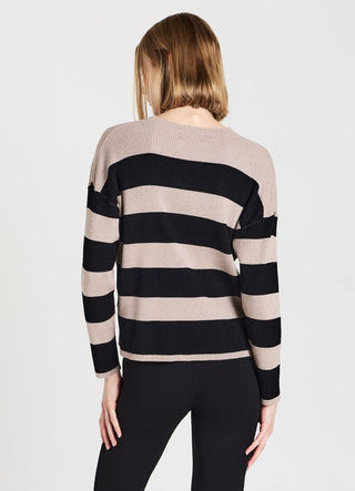 Gestreifter Strickpullover
