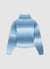 Turtleneck jumper with gradient pattern