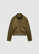 Bomber con tasche a pattina e colletto alto - XS