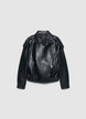Giubbotto biker con zip asimmetrica - XS