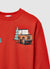 Sweat-shirt col rond avec imprimé aventure