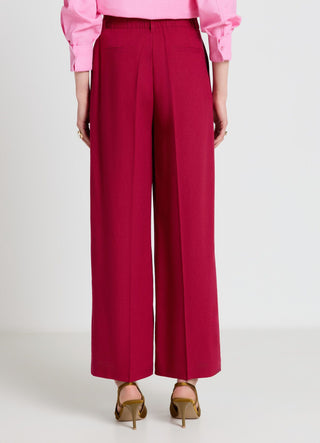 Pantaloni palazzo a vita elasticizzata