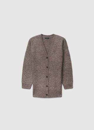 Oversize-Cardigan mit Knöpfen