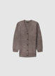 Oversized cardigan with buttons - XS