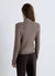Cardigan a costine con zip e colletto