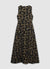 Vestito lungo fantasia fogliame