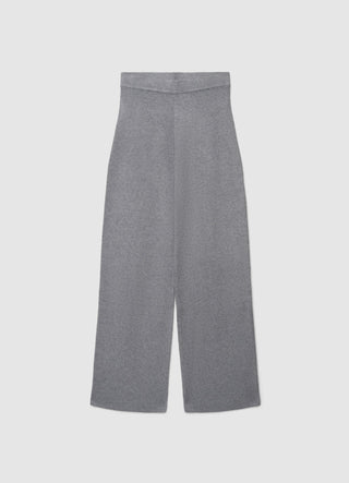 Straight-leg knit trousers