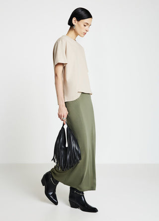 Plain crew neck T-shirt