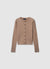 Cable-knit cardigan with buttons