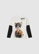 T-Shirt mit Hundemotiv - 8-9