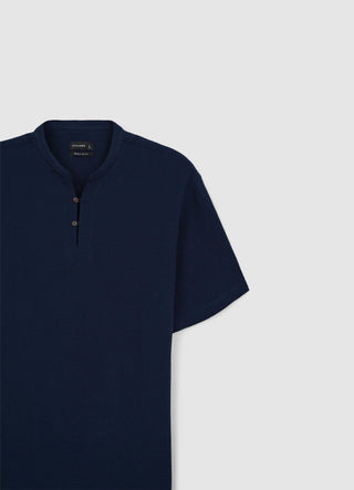 Button-Down-Hemd aus geprägtem Stoff