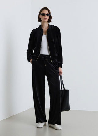 Pantalon palazzo avec cordon de serrage