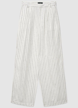 Striped linen palazzo trousers