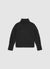 Boxy turtleneck sweater with English ribbing