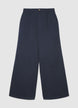 Pantaloni palazzo con pinces - S