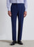 Solid colour tailored straight trousers
