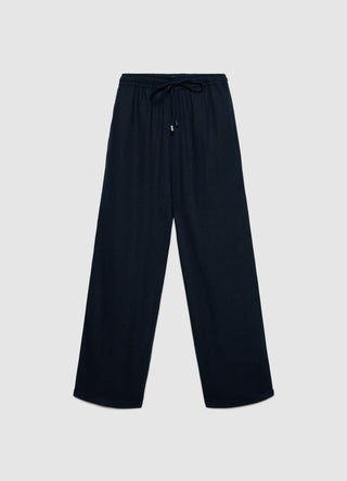 Linen blend jogger trousers